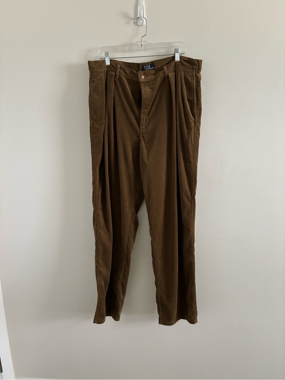 Ralph Lauren Brown Corduroy Pleated Men’s Pants